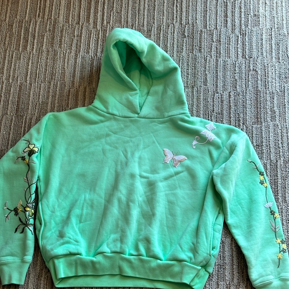 One of a kind hoodie sweater custom made design warm cotton made in USA